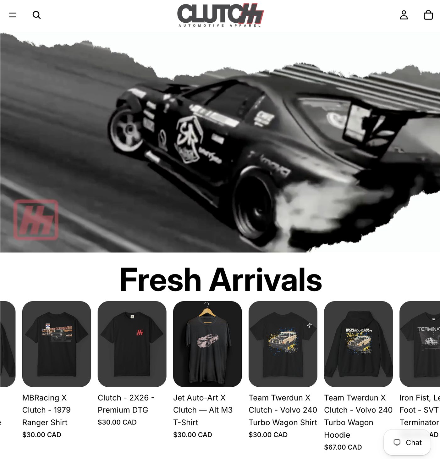 clutchcloth.com website built by Nagi Solutions